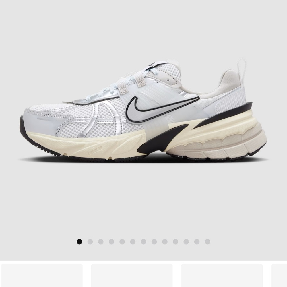 Nike White and Black Athletic Shoes